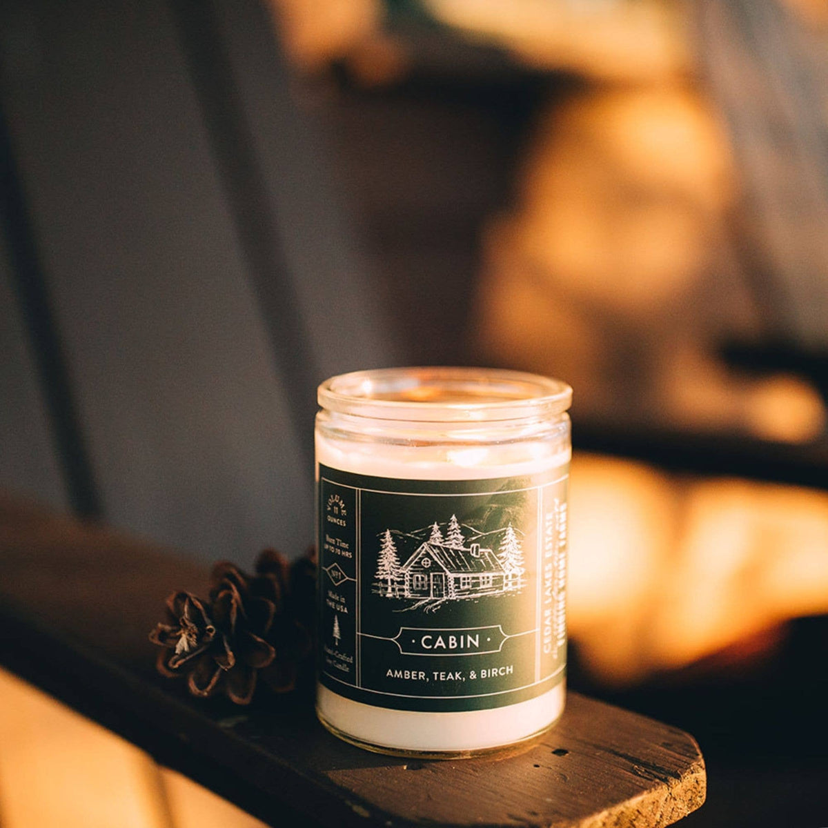 Soy Candle, Cabin, Woody Scent