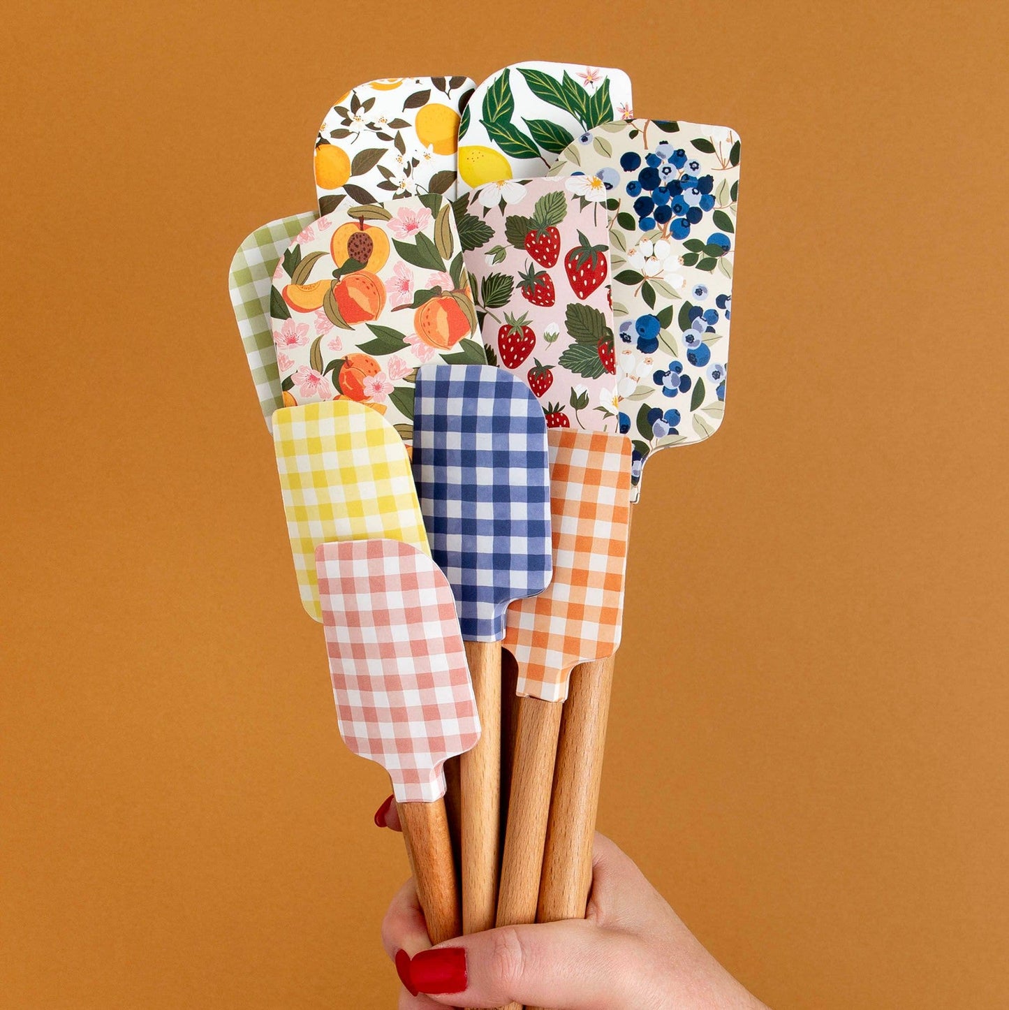 Blueberry Field Silicone Kitchen Spatulas
