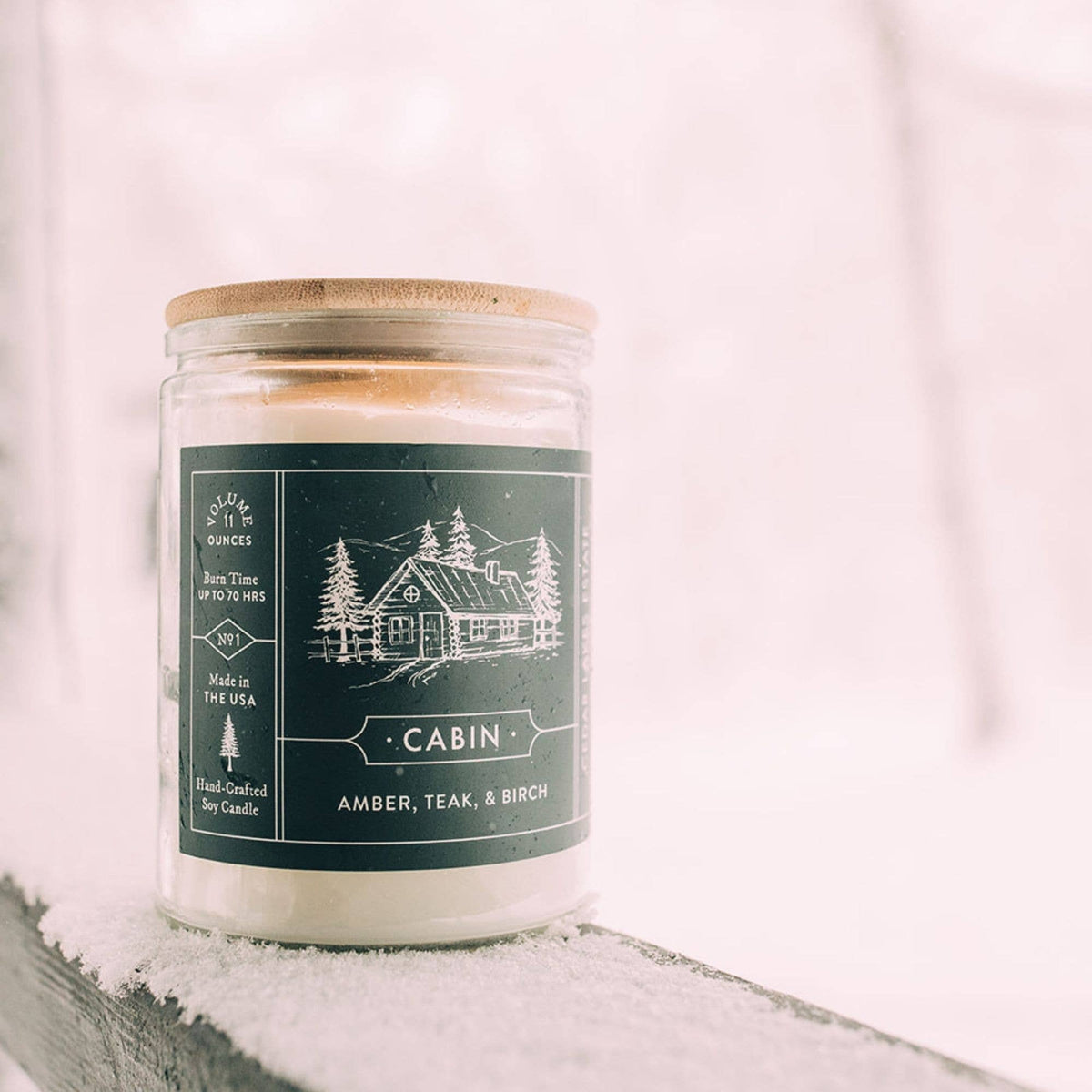 Soy Candle, Cabin, Woody Scent