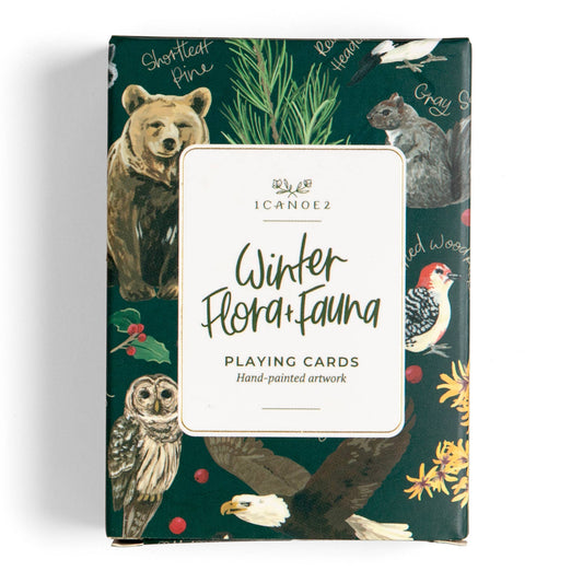 Winter Flora & Fauna Deck of Playing Card
