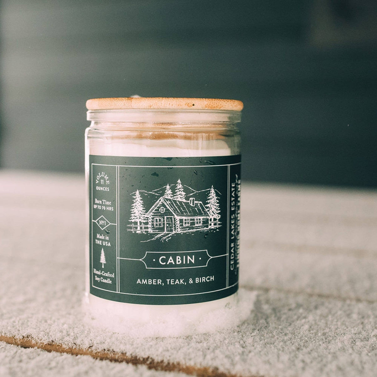 Soy Candle, Cabin, Woody Scent