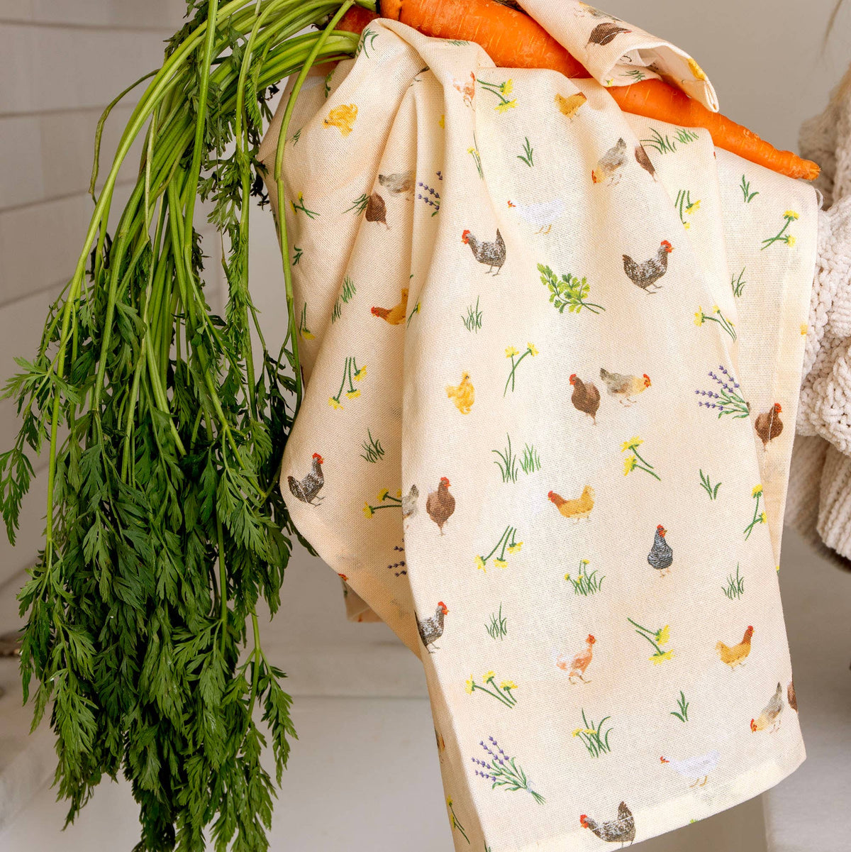Chicken Meadows Kitchen Towel