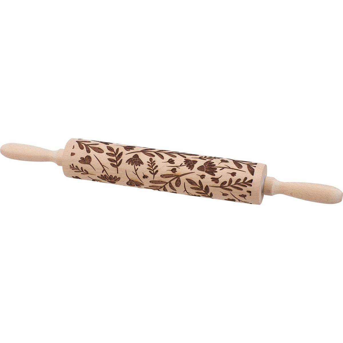 Floral Embossing Rolling Pin - Large