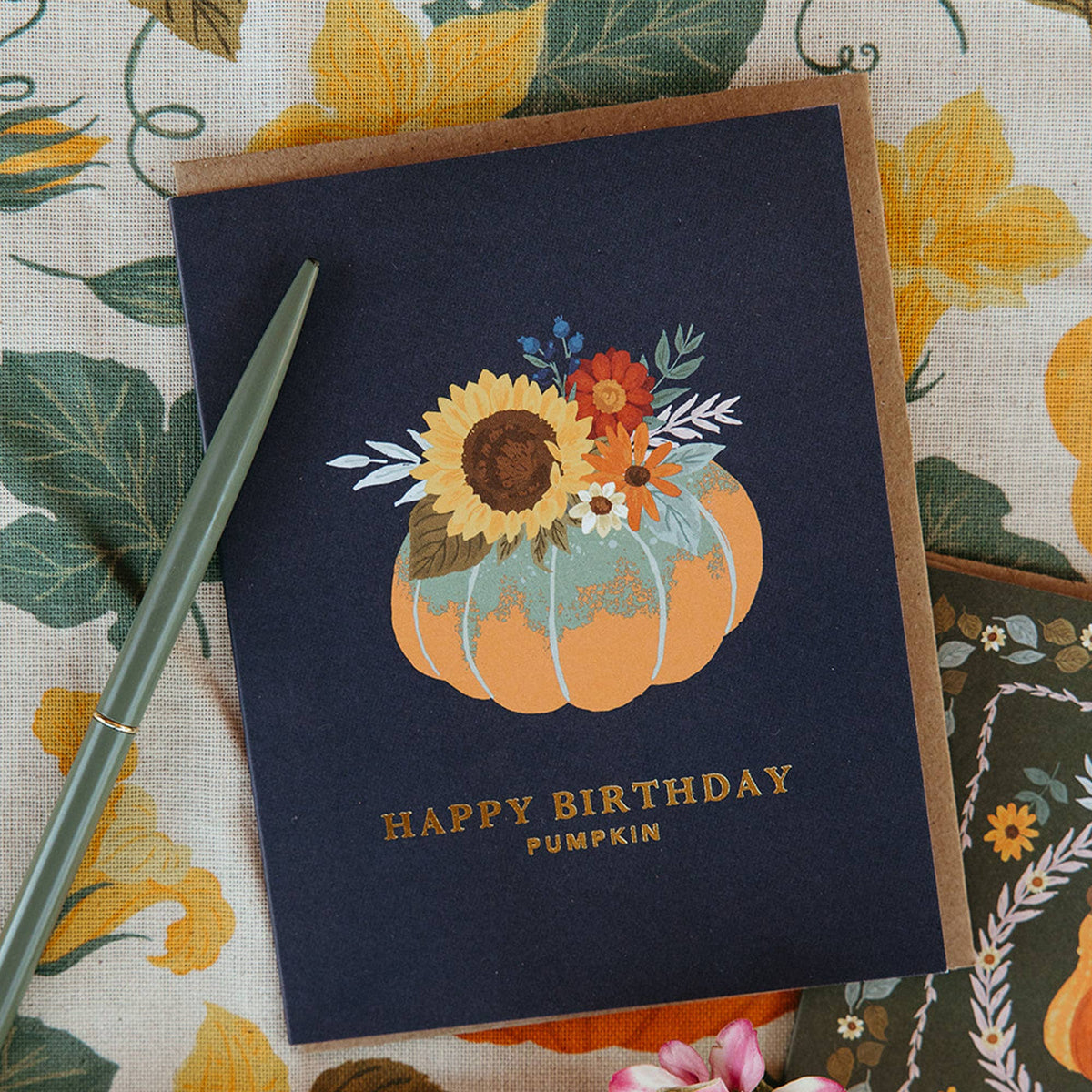 Happy Birthday Pumpkin Greeting Card