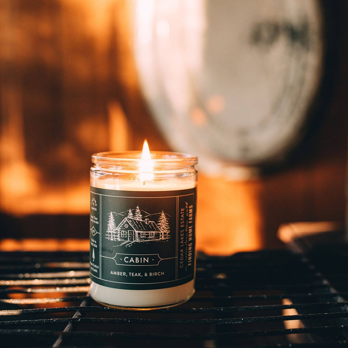 Soy Candle, Cabin, Woody Scent