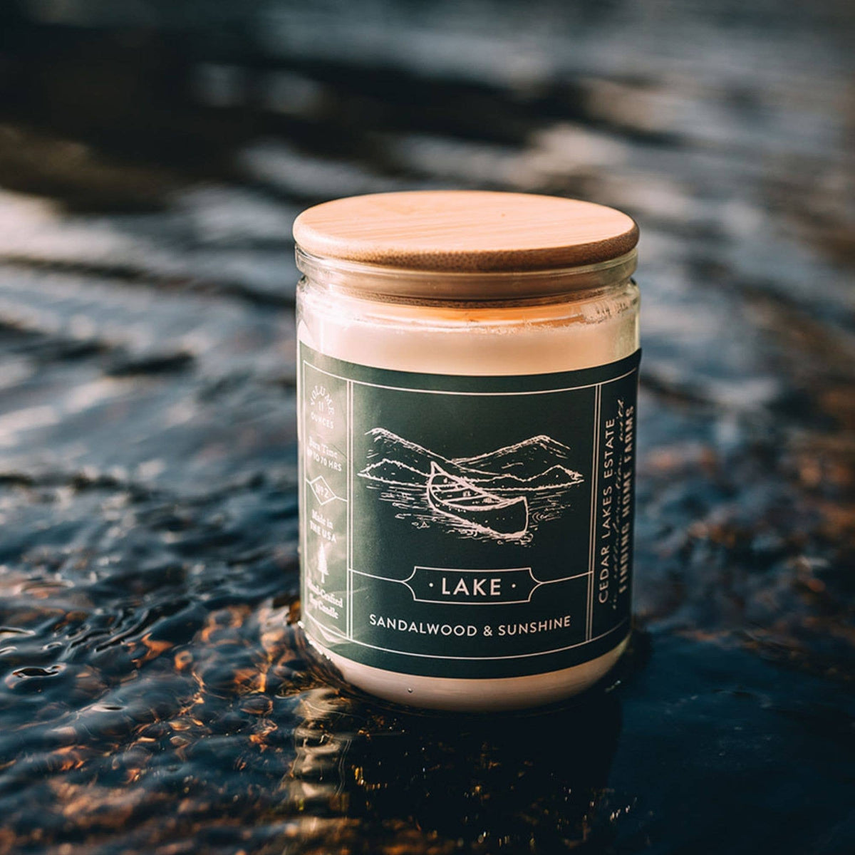 'Lake' Soy Candle - Fresh & Bright Scent