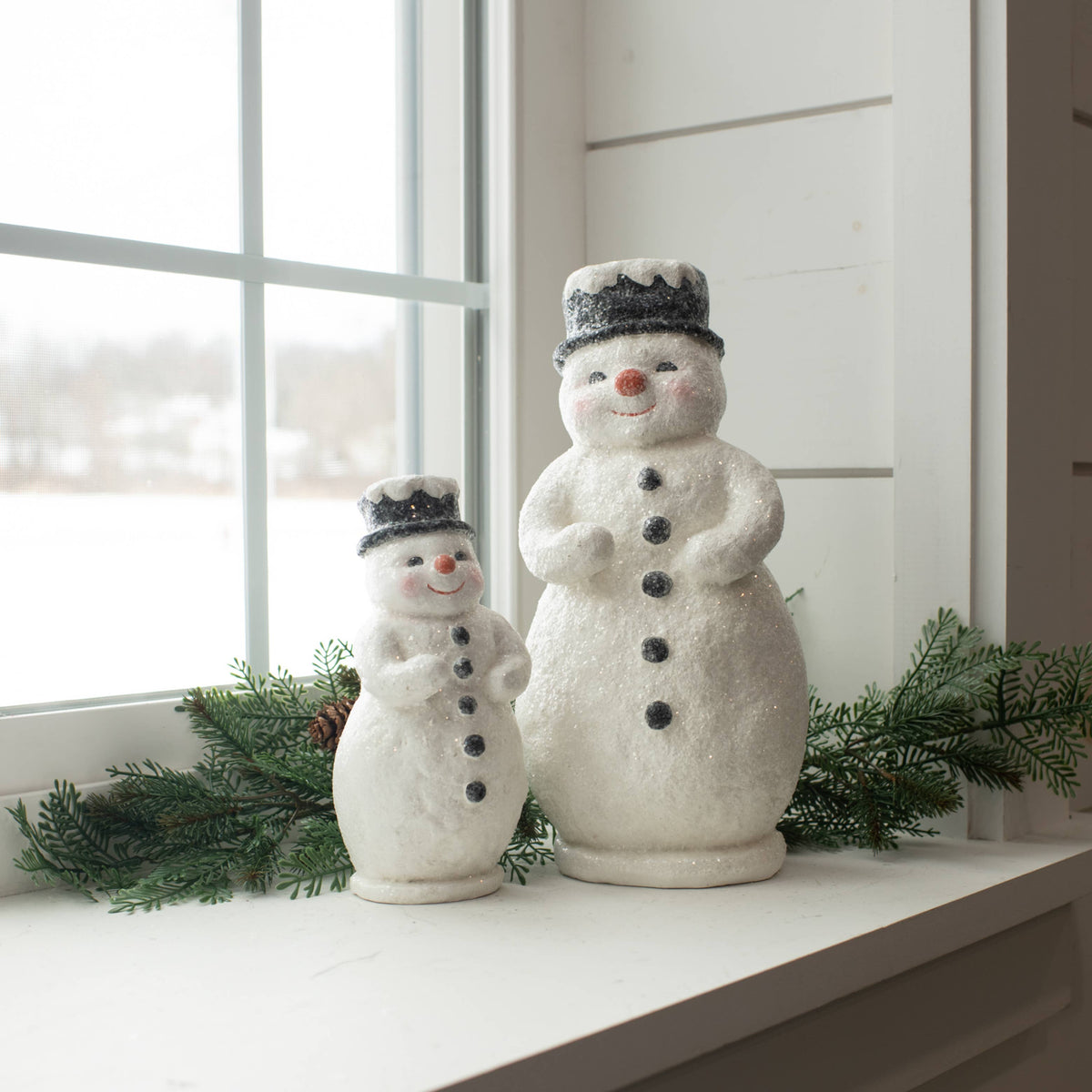 12" RED NOSE SNOWMAN