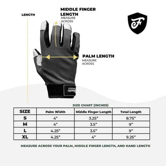 Rugged Guard Leather Gloves - Bee Blossom