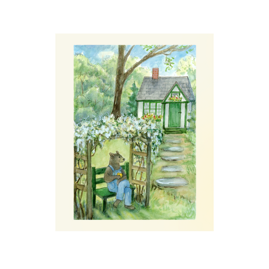 #800 Bernard's Morning Tea Notecard