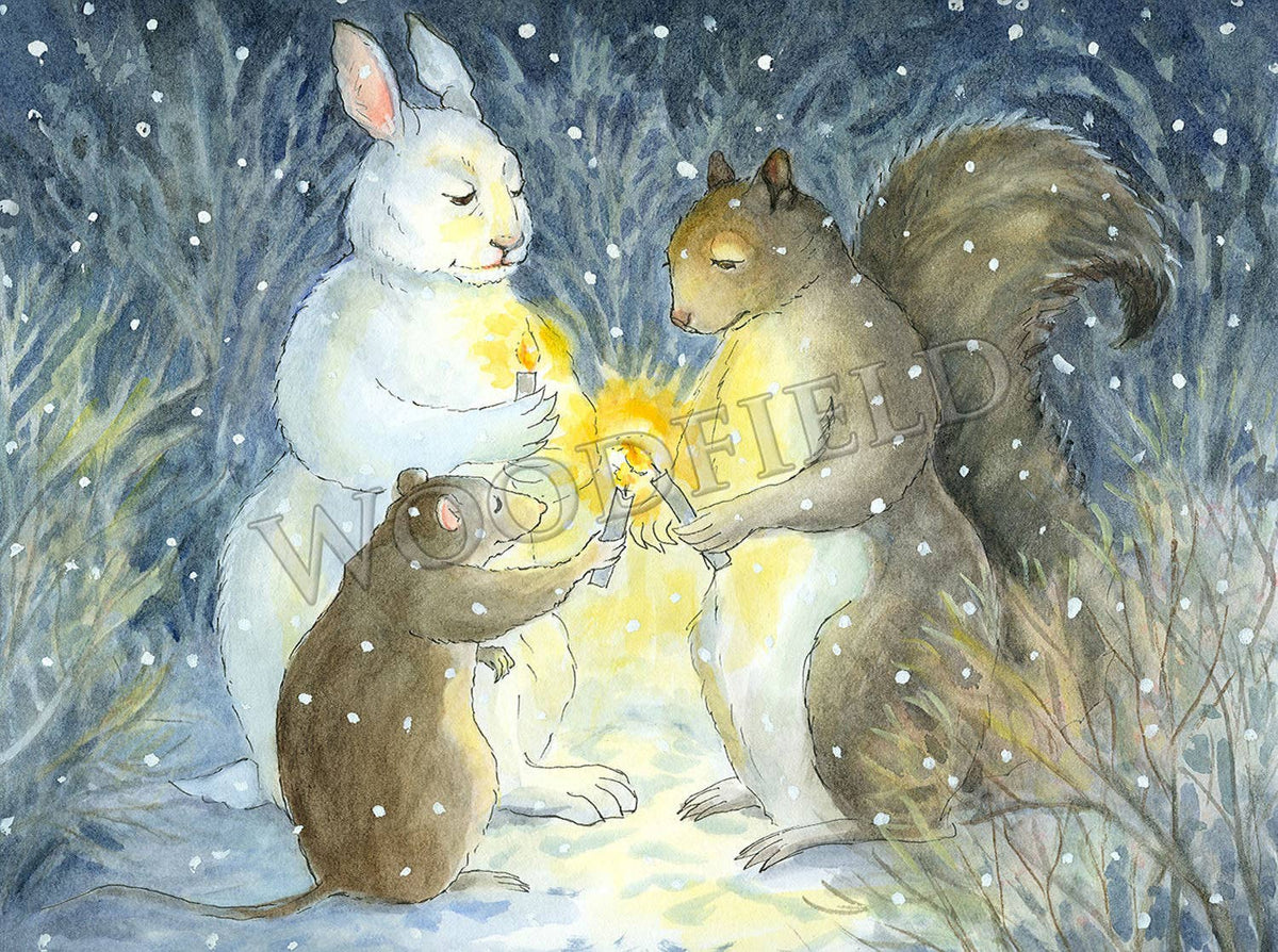 #767 - Candle Lighting Notecard
