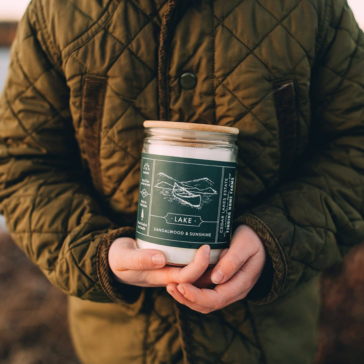 'Lake' Soy Candle - Fresh & Bright Scent