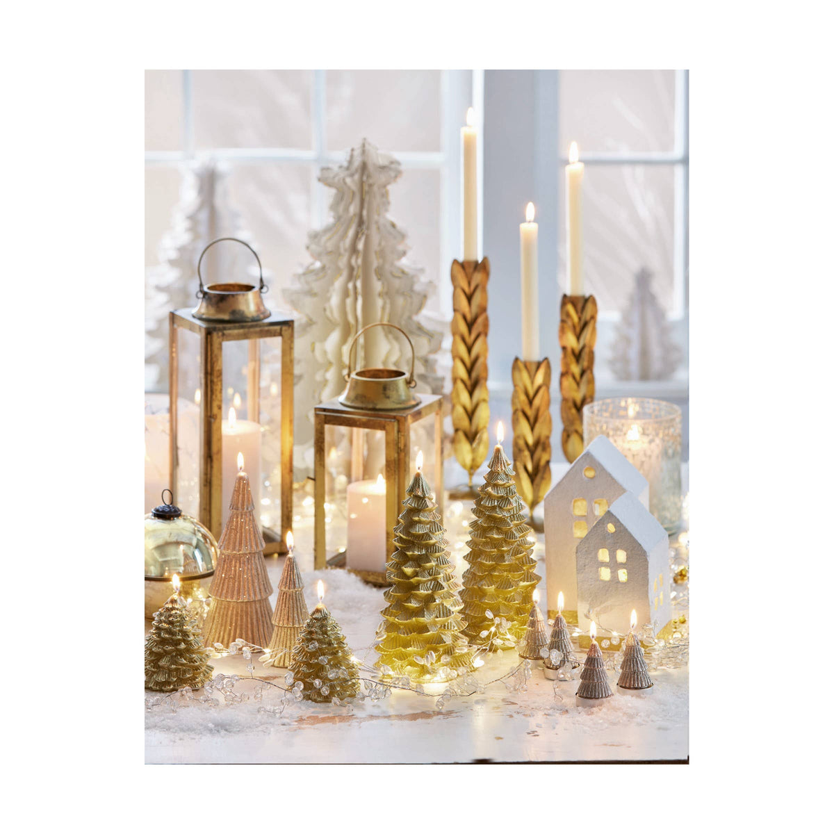Cast Aluminum Tree Decor Large Antique Brass Christmas