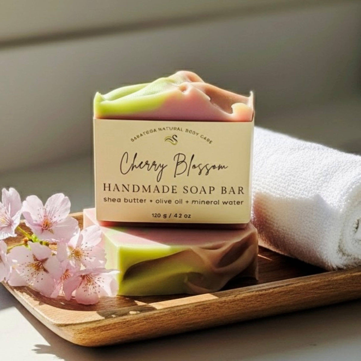 Cherry Blossom Handmade Soap Bar (VEGAN)