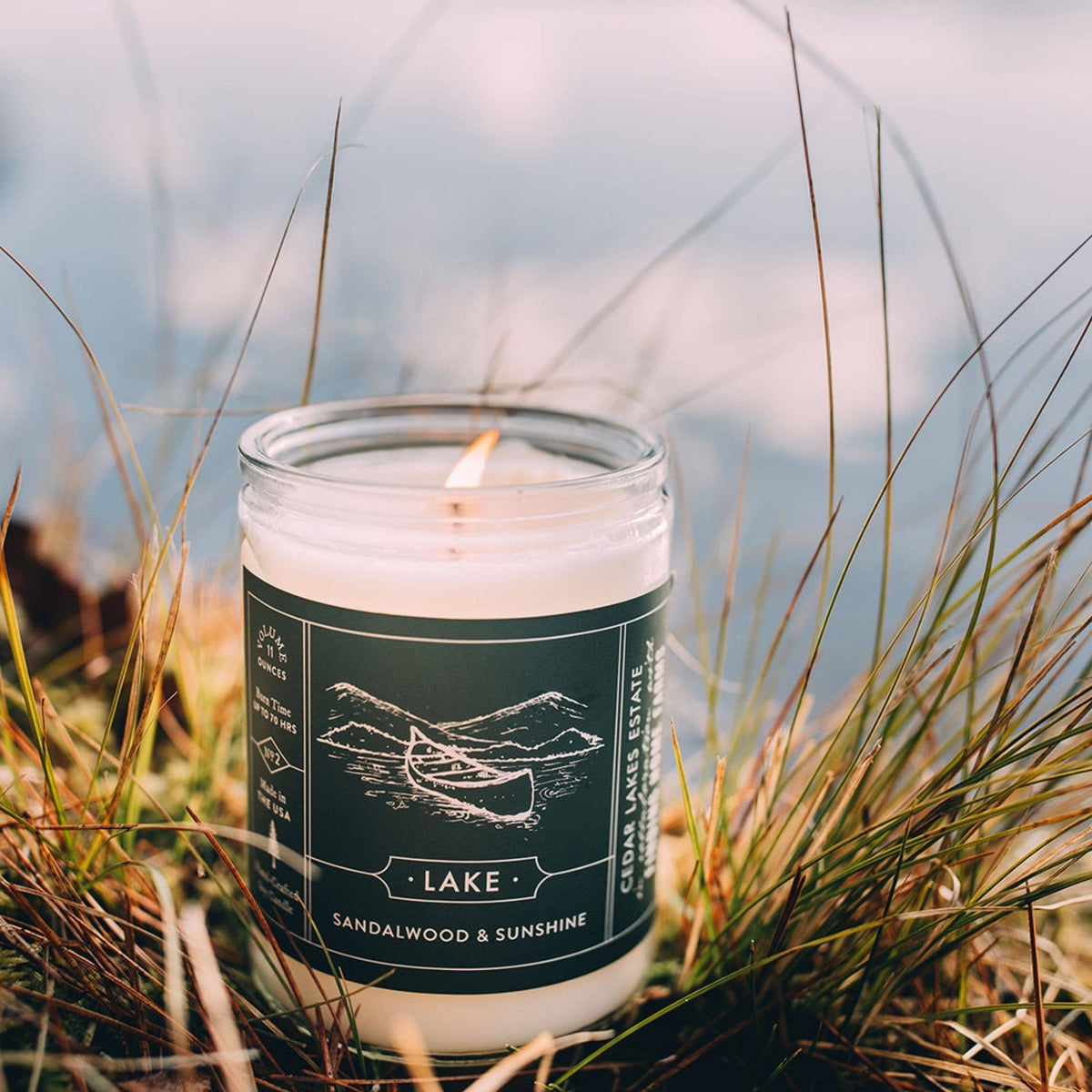 'Lake' Soy Candle - Fresh & Bright Scent