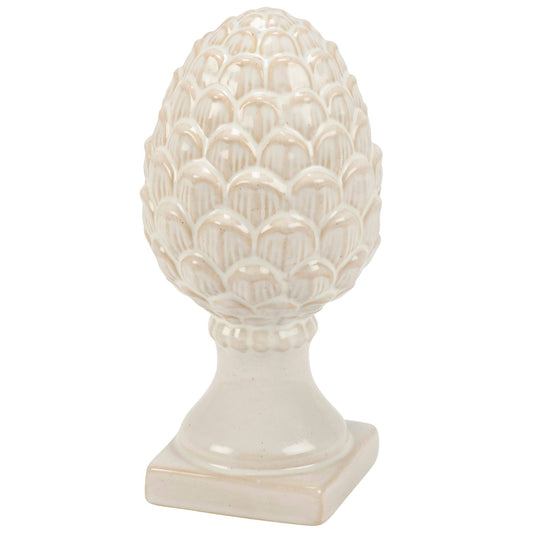 Pedestal Pinecone Figurine