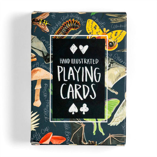 Midnight Flora & Fauna Deck of Playing Card