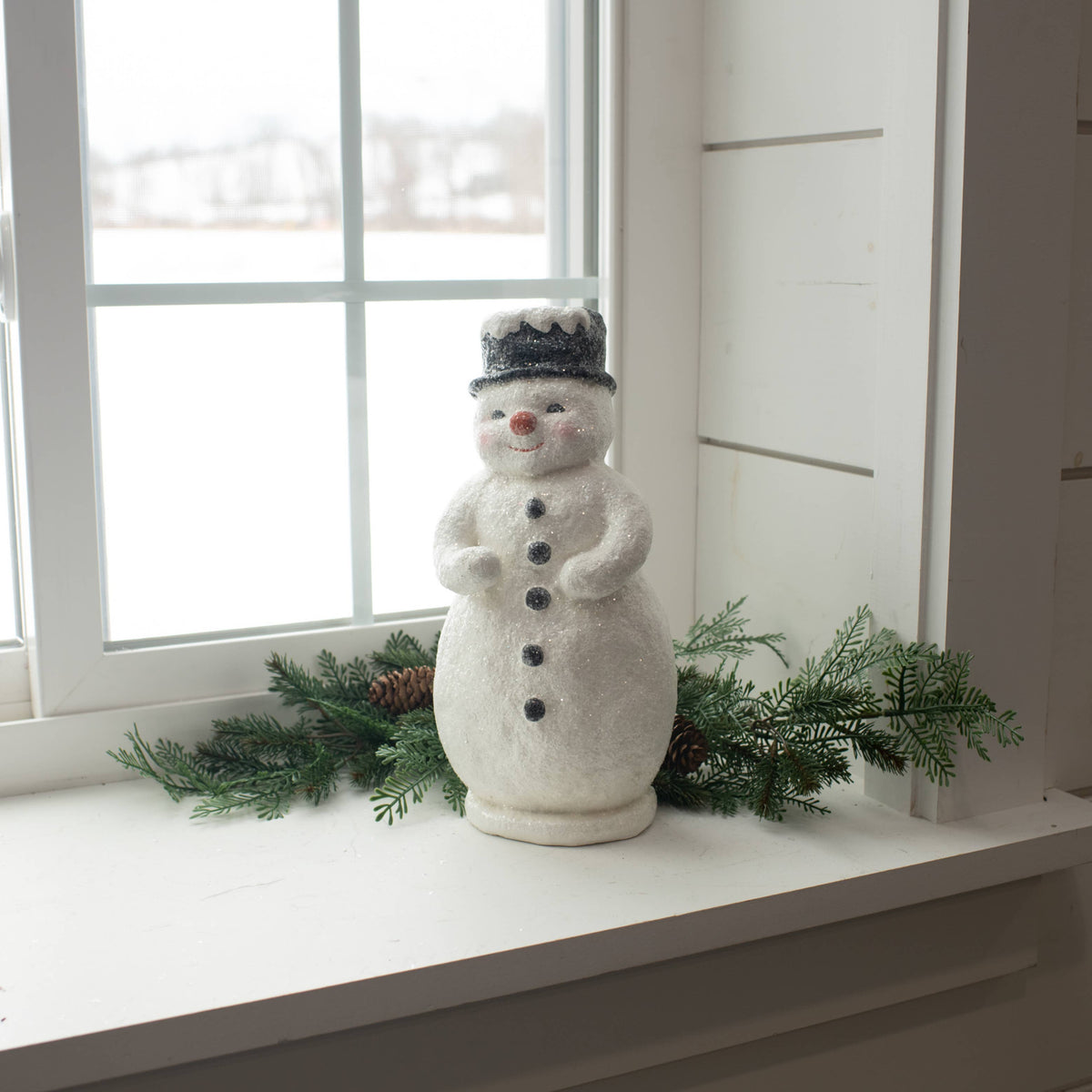 12" RED NOSE SNOWMAN