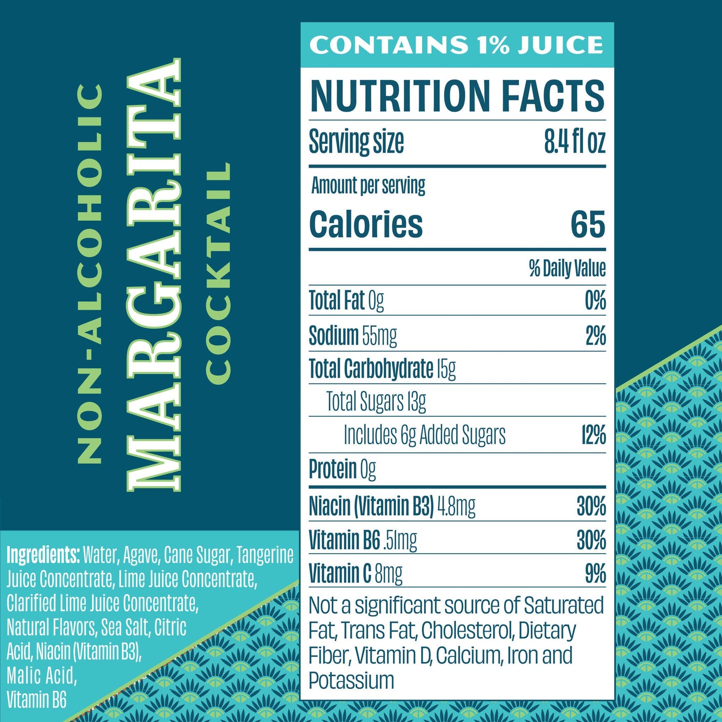 Free Spirits Margarita (4-Pack) | Non-Alcoholic Cocktail