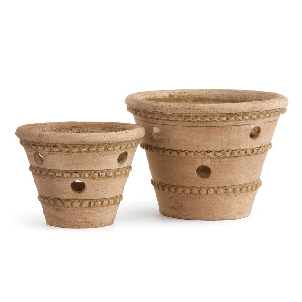 Wakefield Handmade Oldham Orchid Pots #2 & #4 Set Of 2