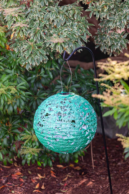 Stella Sunflower 12" Globe Solar Lantern - Jelly Mint