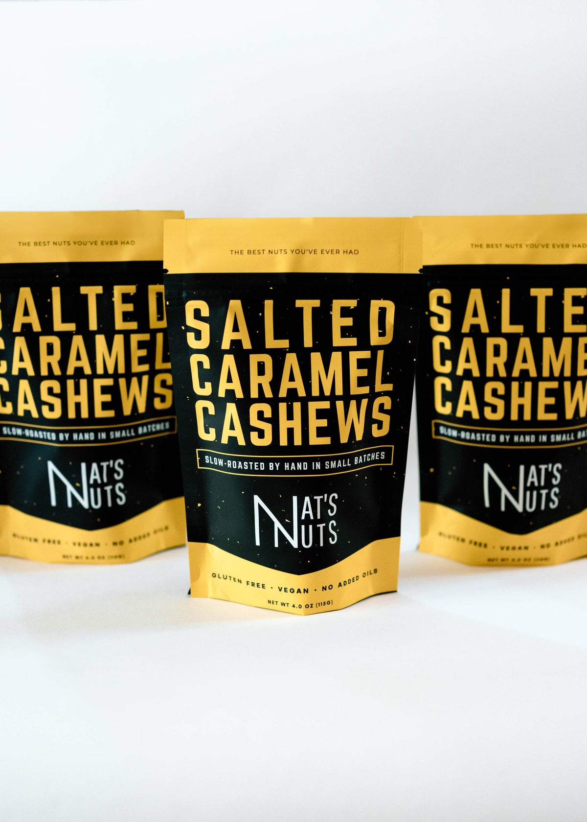 Salted Caramel Cashews | 12-Count Gourmet Roasted Nuts