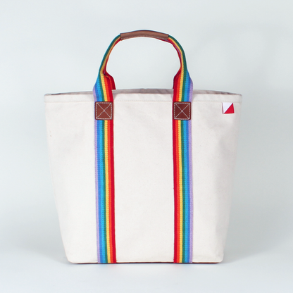 Society Canvas Leather Tote Bag