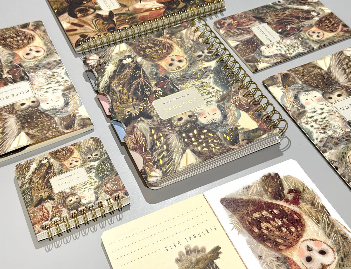 Pocket Art Journal  - Owls