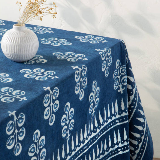Hawthorn Block Print Tablecloth
