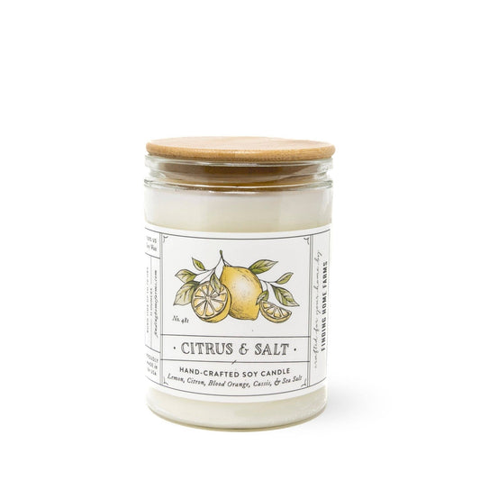 Soy Candle, Citrus & Salt, Fresh Scent