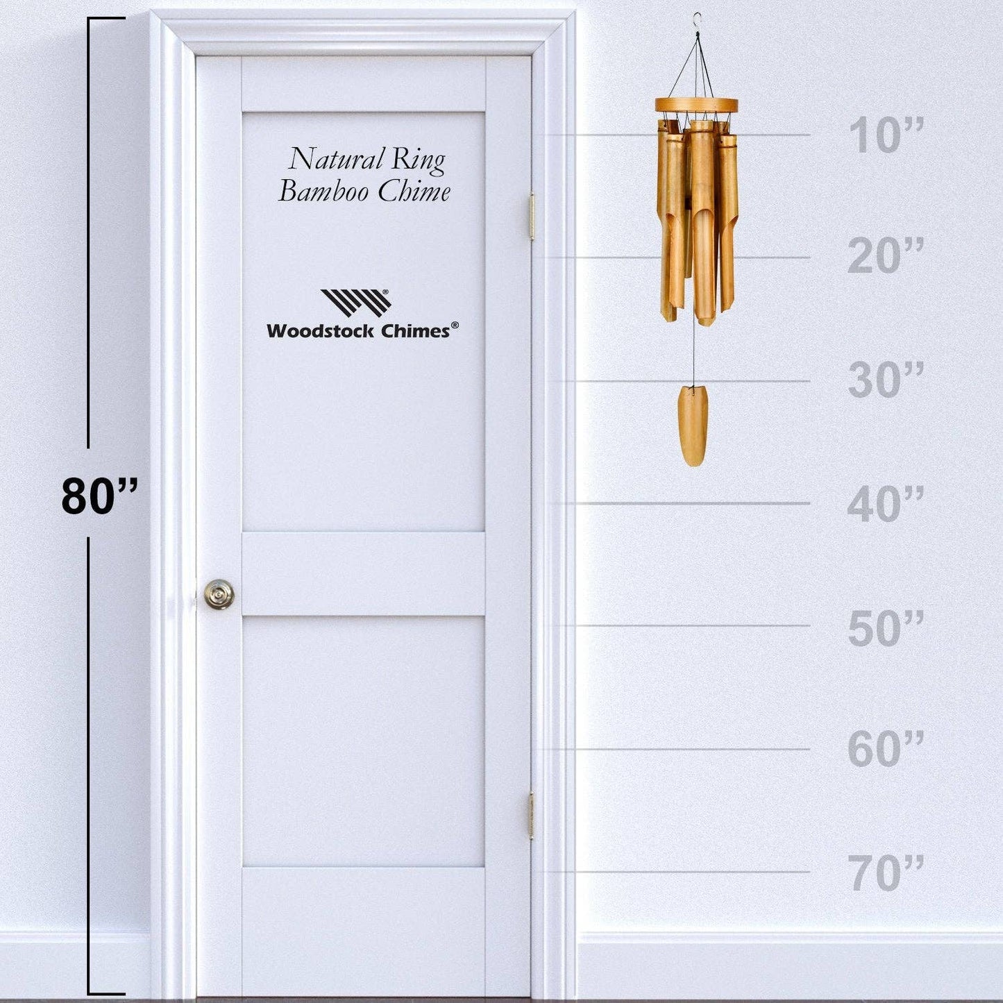 Ring Bamboo Chime - Large, Natural
