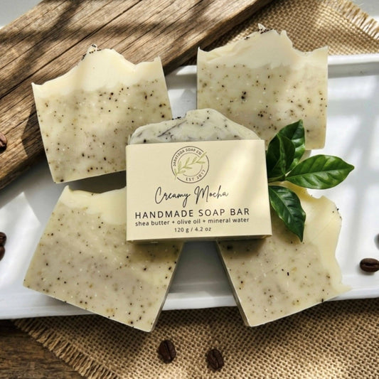 Creamy Mocha Handmade Coffee Soap Bar (VEGAN)