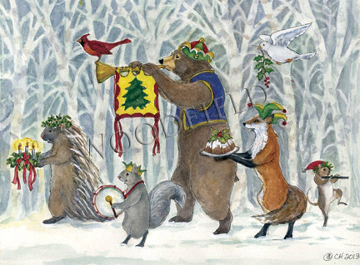 #772 - Christmas Procession Notecard