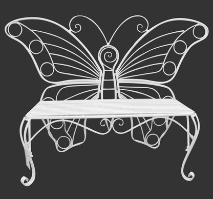 Yellow Metal Garden Butterfly Chair