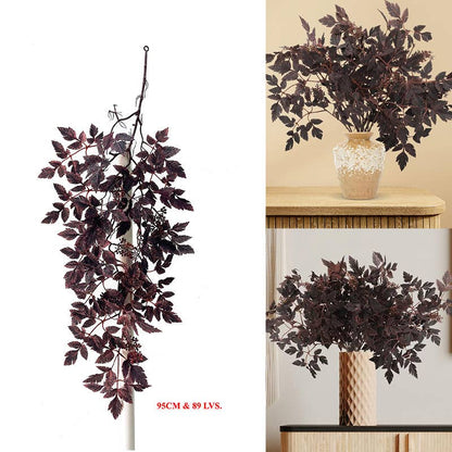 Plum Fake Cimicifuga Ramosa Leaves Branches