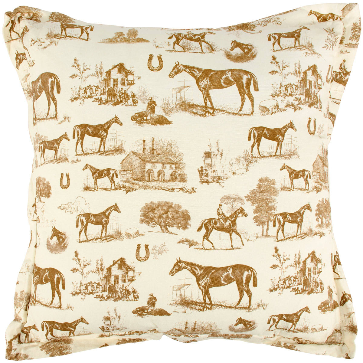 Horse Toile Pillow