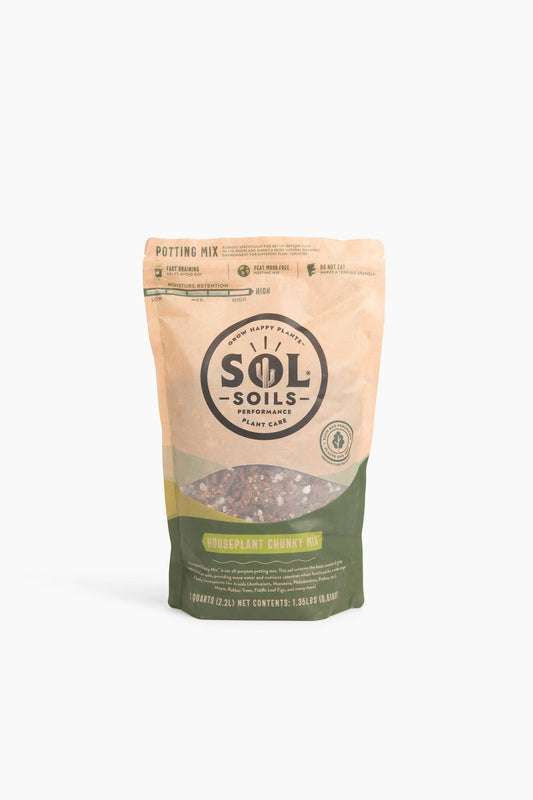 Soil (2Qt) Houseplant Chunky Mix (Aroid/Tropical Soilless)