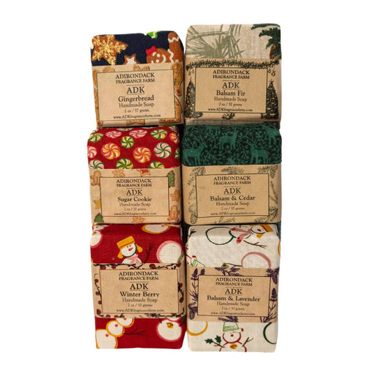 Cloth Wrapped Handmade Soap Bars 2oz
