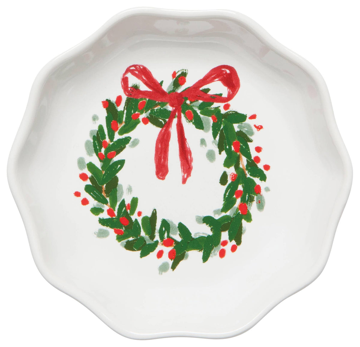 Wreaths Shaped Christmas Pinch Bowls