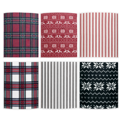 Holiday Pattern Swedish Dishcloths (Set of 6)