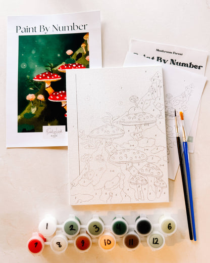 Mushroom Forest Mini Paint By Number