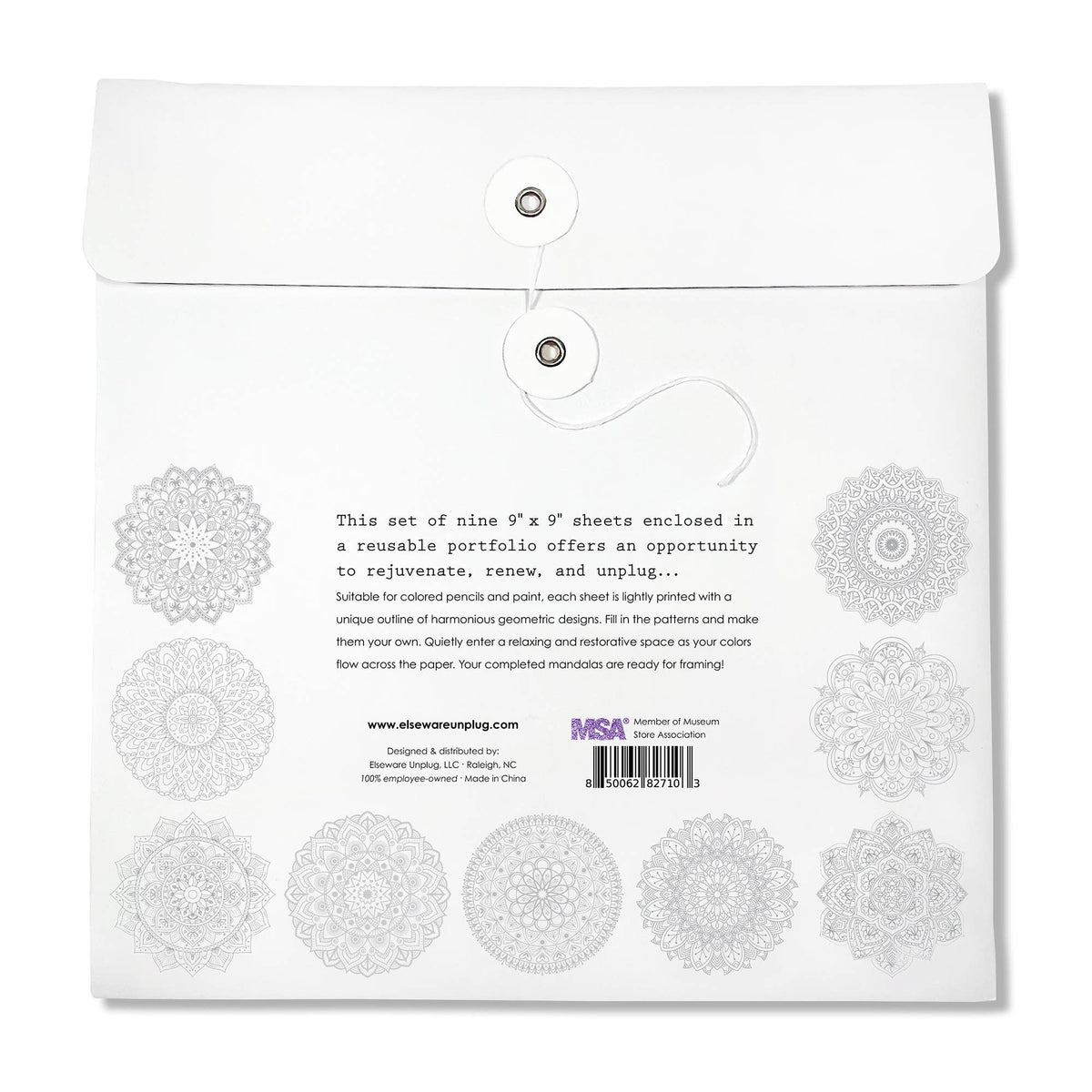 Mandala Coloring Sheets - Deluxe 110lb Paper, Artist Quality