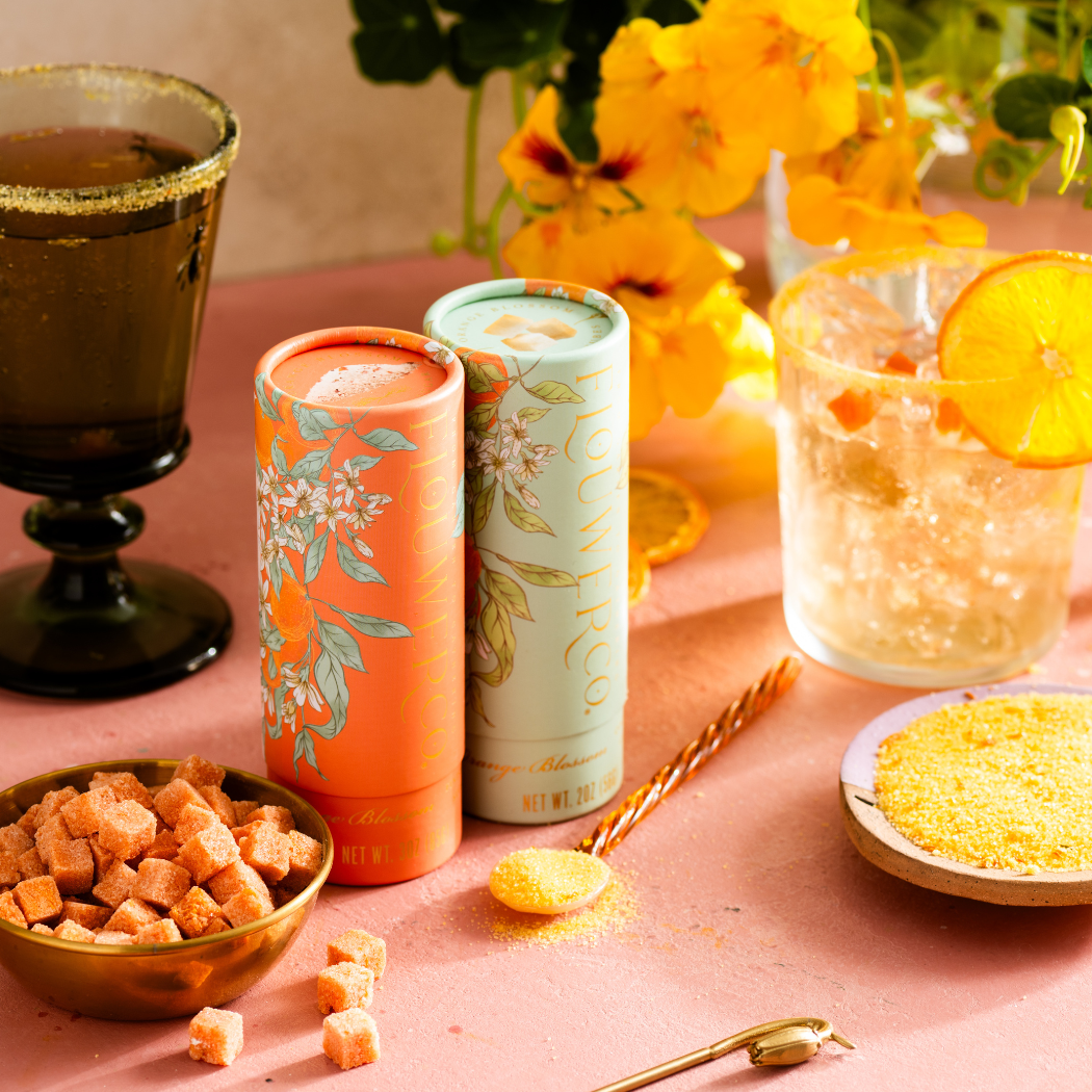 Floral-Infused Cocktail Cubes