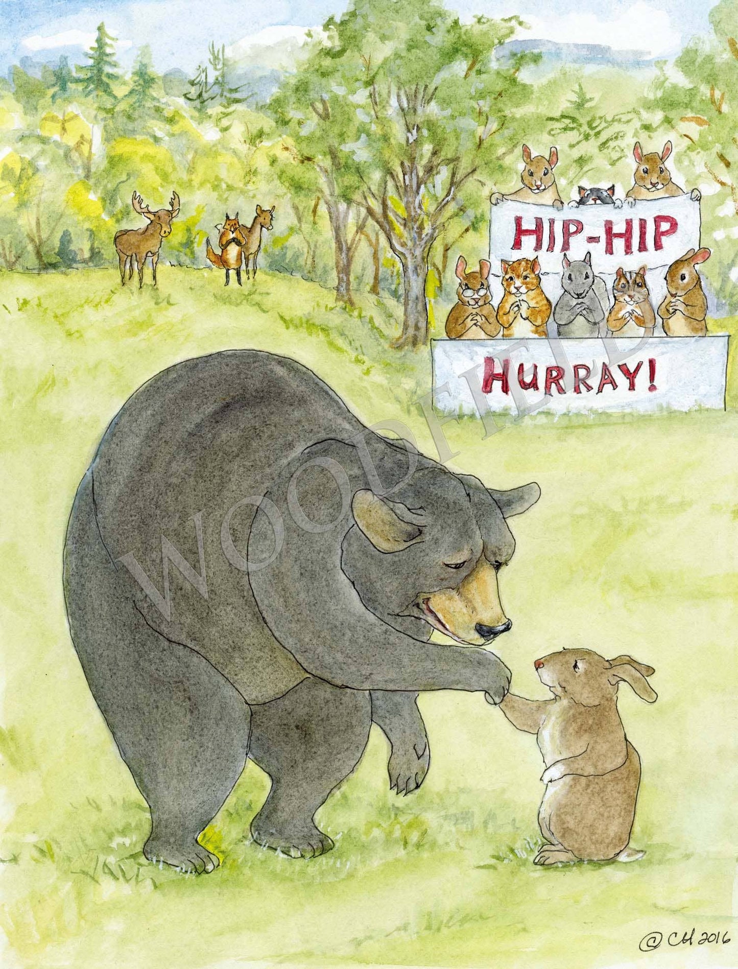#508 - Hip-Hip Hurray Notecard