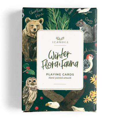 Winter Flora & Fauna Deck of Playing Card