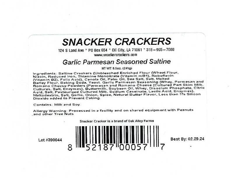 Saltine Crackers Garlic Parmesan