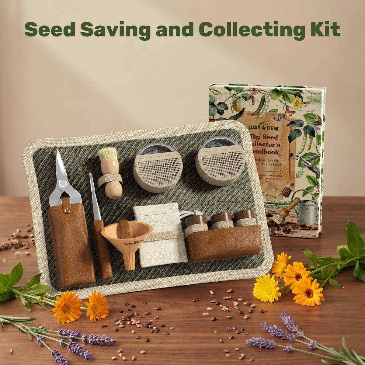 Seed Saving and Collecting Kit (Tools+Handbook)