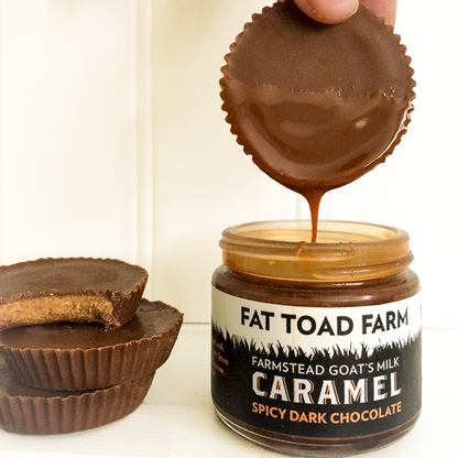 2oz Spicy Dark Chocolate Goat's Milk Caramel