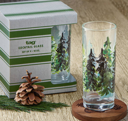 Northern Forest Drinking Glass
