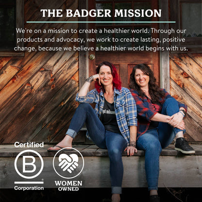 Badger Lavender Orange Classic Lip Balm, Uplifting & Calming