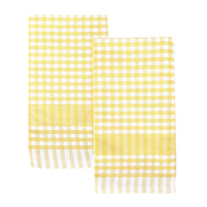 Yellow Gingham Napkins - 2 Pack